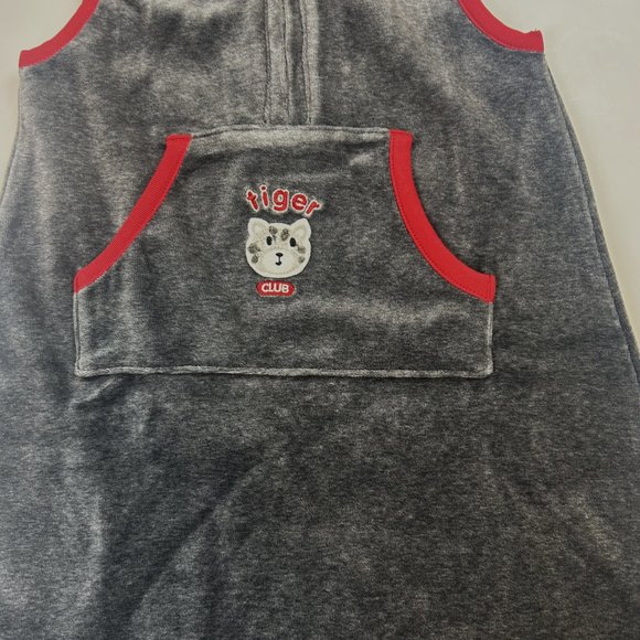 NWT Gymboree Girl Hooded Tiger Velour Jumper & Tiger Print Turtleneck Tee Size 4 - Picture 3 of 7